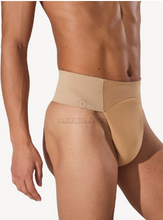 Load image into Gallery viewer, Capezio N5930 Quilted Cotton Panel Thong Dance Belt