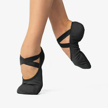 Load image into Gallery viewer, So Danca SD16 "Bliss" Canvas Adult Ballet Shoe - Black