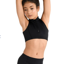Load image into Gallery viewer, DanceNMotion 24309C Sloan Zip Front Crop Top
