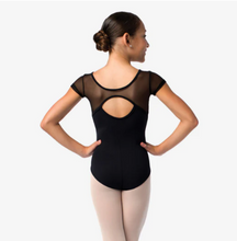 Load image into Gallery viewer, So Danca SL140 Mesh Cap Slv/Open Cir Bk

