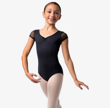 Load image into Gallery viewer, So Danca SL140 Mesh Cap Slv/Open Cir Bk
